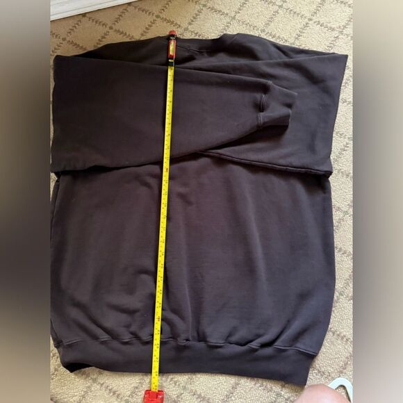 Mayfair The Label athletic club embroidered Brown thick mid-weight sweatshirt OS - Picture 8 of 8